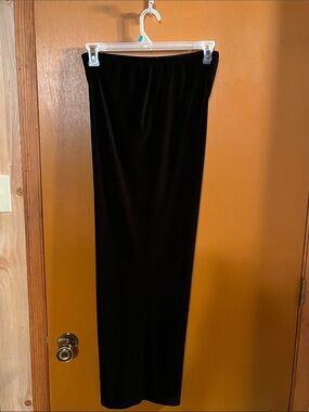 Black velour pants